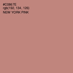 #C0867E - New York Pink Color Image